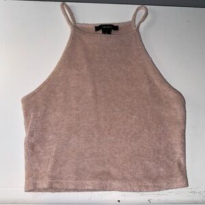 Forever 21 Pink Cropped Tank Top - Size XSmall